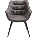 Chair with Armrest Thelma Grey (2/Set)