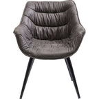 Chair with Armrest Thelma Grey (2/Set)