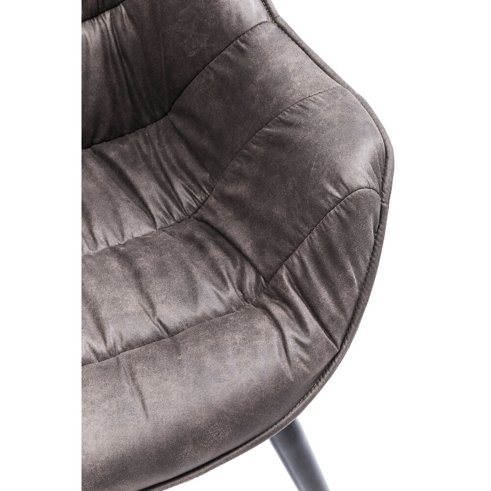 Chair with Armrest Thelma Grey (2/Set)