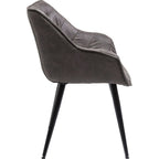 Chair with Armrest Thelma Grey (2/Set)