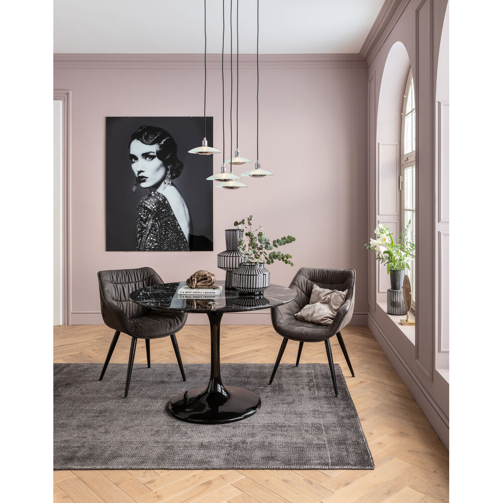 Chair with Armrest Thelma Grey (2/Set)