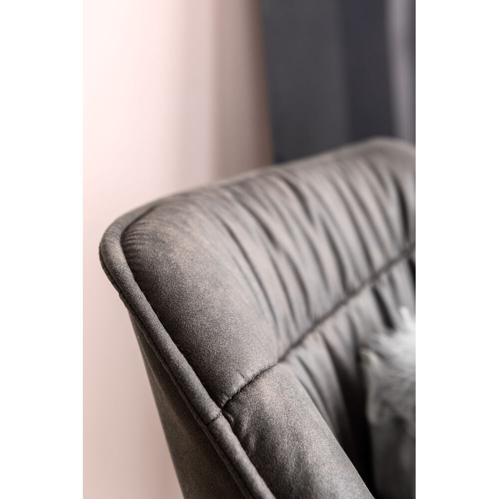 Chair with Armrest Thelma Grey (2/Set)
