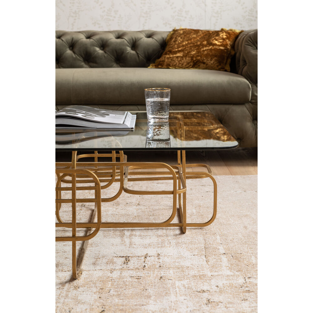 Coffee Table Meander Gold 140x80cm