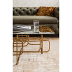 Coffee Table Meander Gold 140x80cm