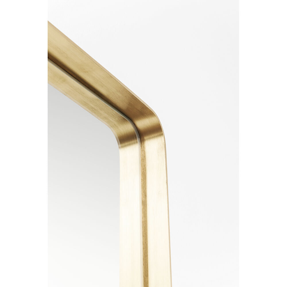 Mirror Curve Brass 70x200cm