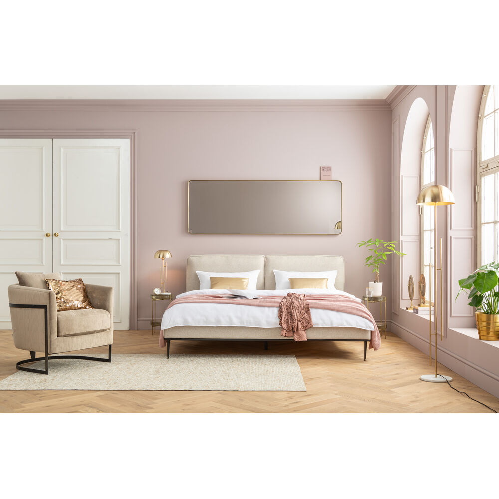 Mirror Curve Brass 70x200cm