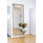 Mirror Curve Brass 70x200cm