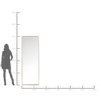 Mirror Curve Brass 70x200cm