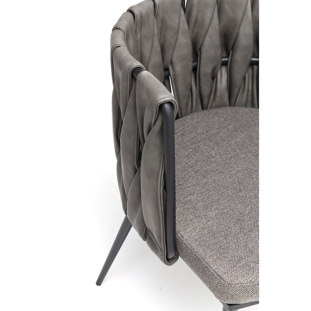 Chair with Armrest Cheerio Grey incl. (2/Set)