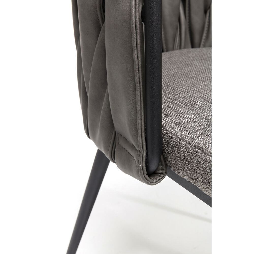 Chair with Armrest Cheerio Grey incl. (2/Set)