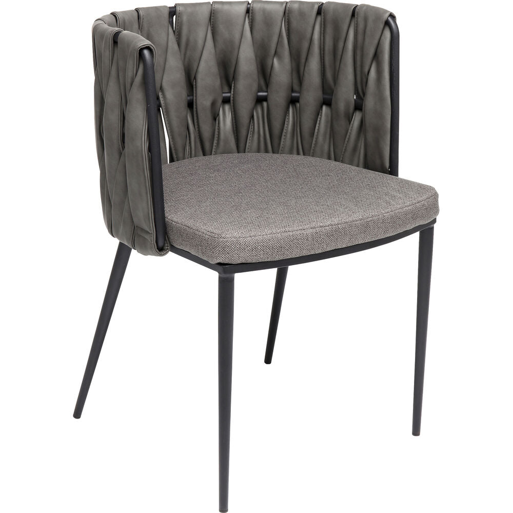 Chair with Armrest Cheerio Grey incl. (2/Set)
