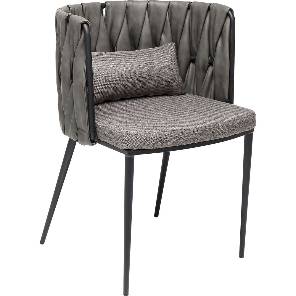 Chair with Armrest Cheerio Grey incl. (2/Set)