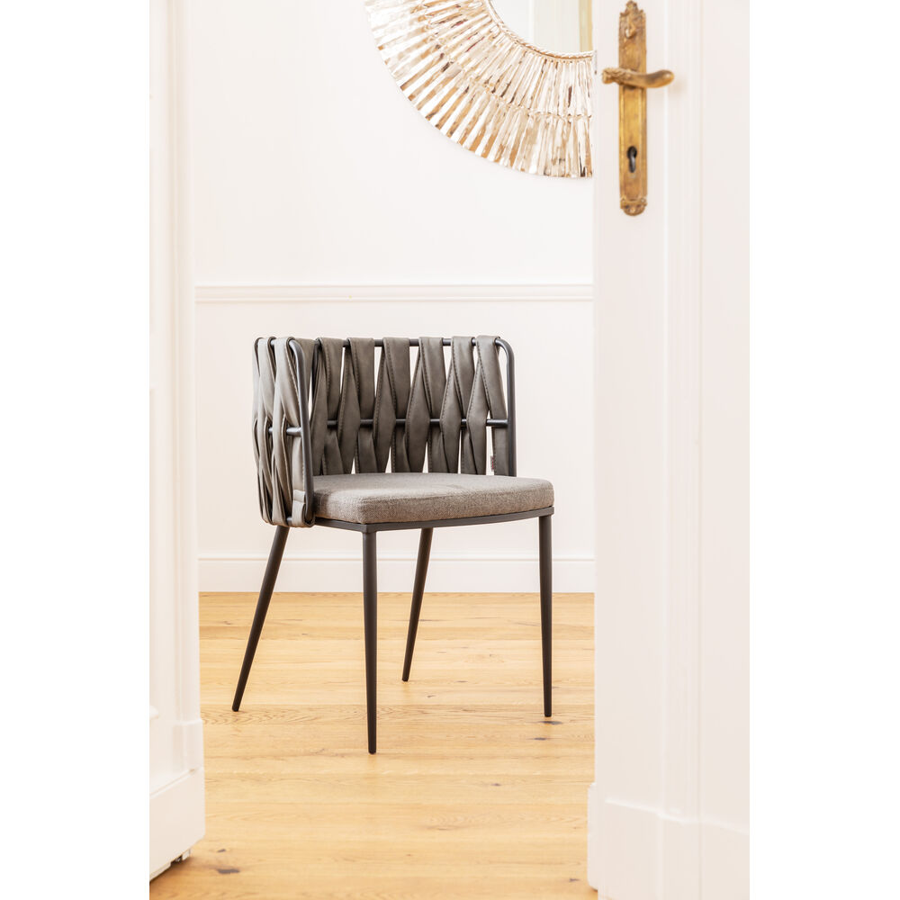 Chair with Armrest Cheerio Grey incl. (2/Set)