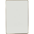 Wall Mirror Curve Rectangular Brass 80x120cm