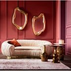 Mirror Hologram Gold 117x68cm