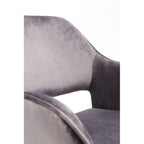 Chair with Armrest San Francisco Grey (2/Set)