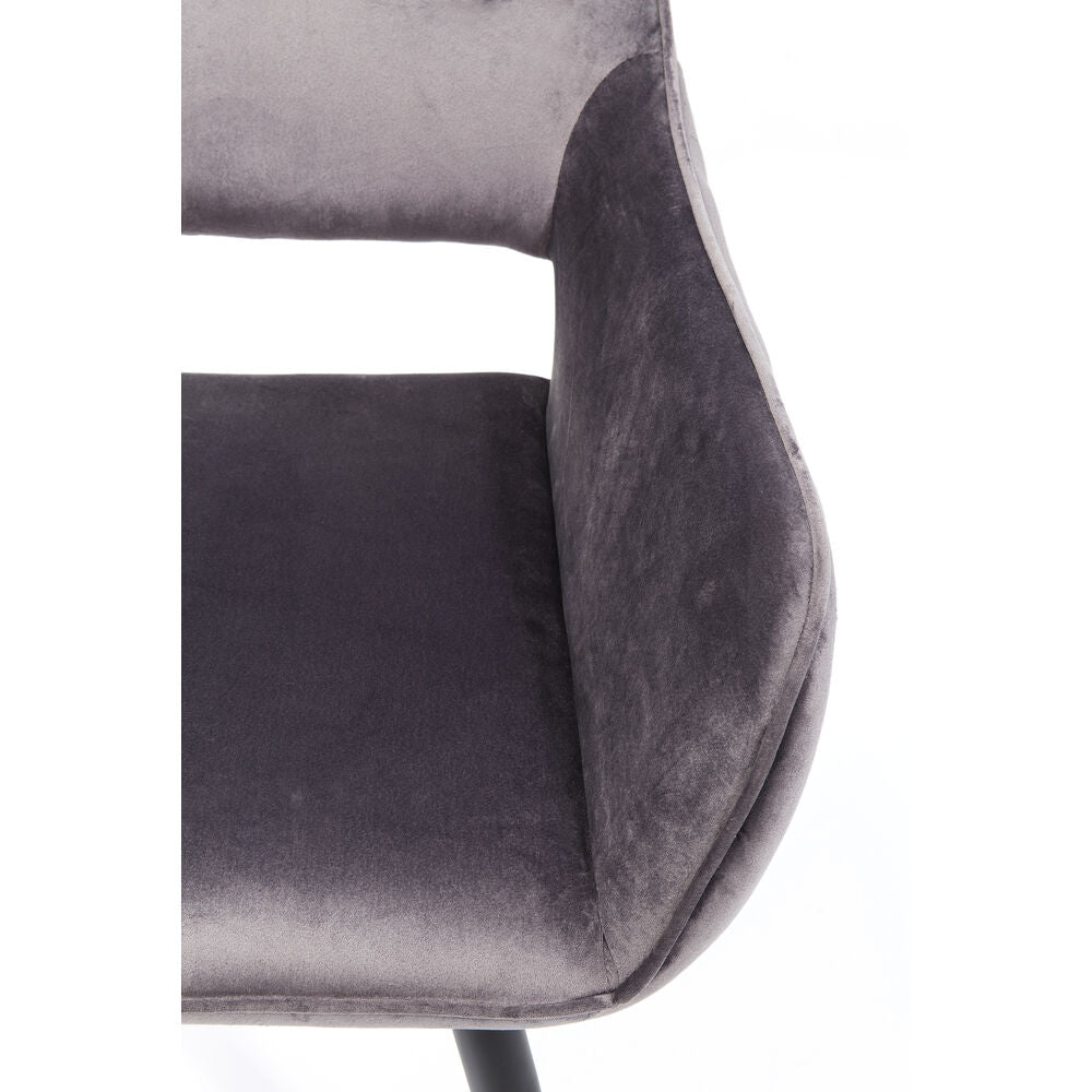 Chair with Armrest San Francisco Grey (2/Set)