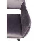 Chair with Armrest San Francisco Grey (2/Set)