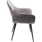 Chair with Armrest San Francisco Grey (2/Set)