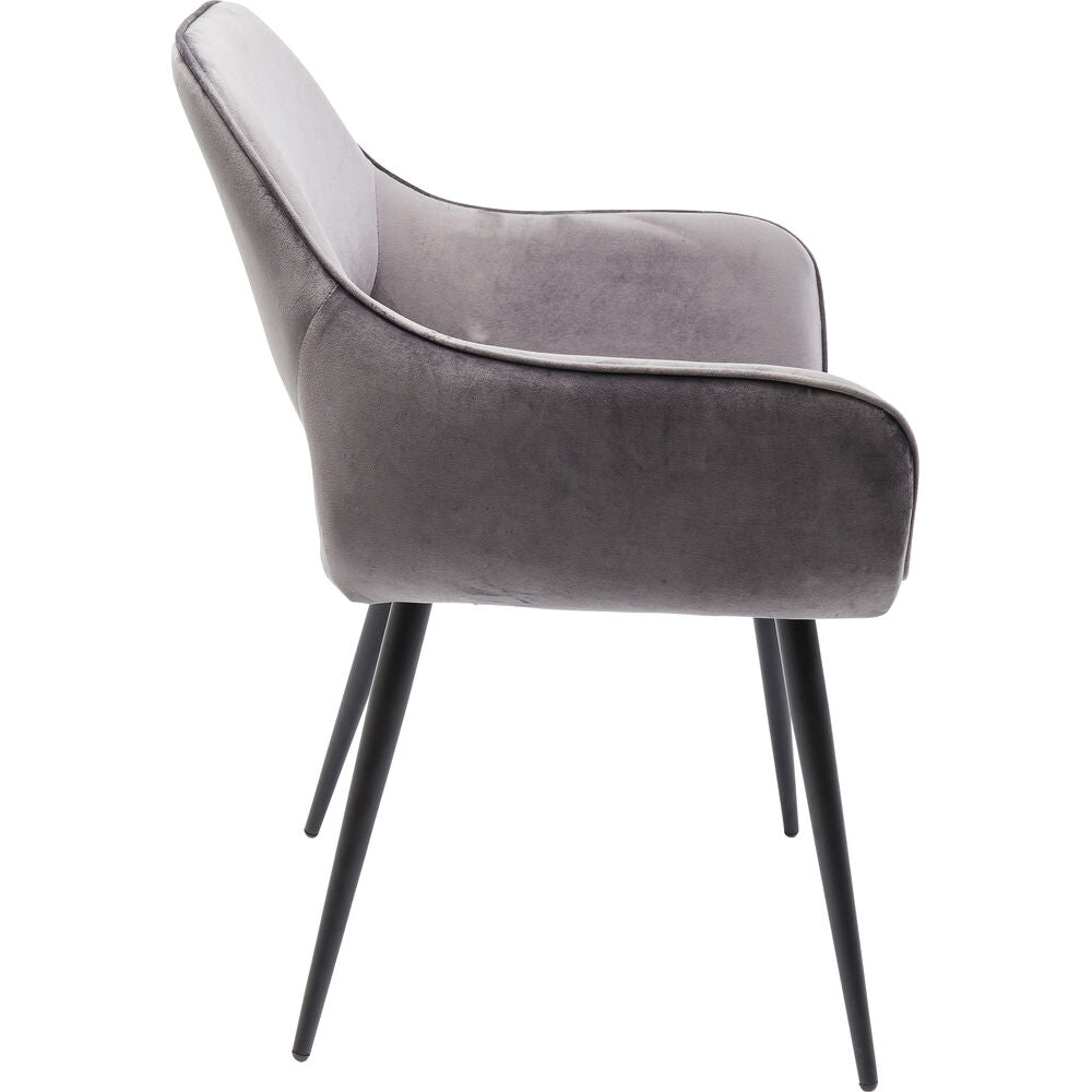 Chair with Armrest San Francisco Grey (2/Set)