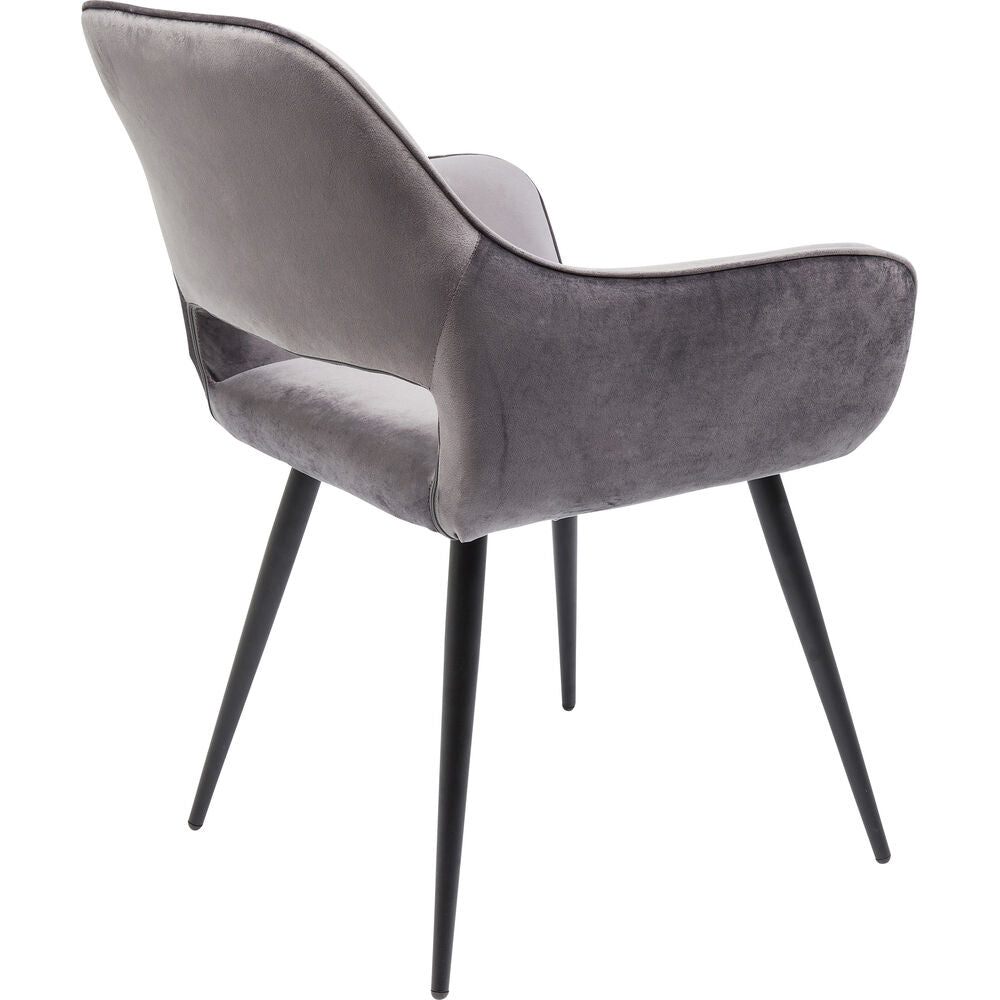 Chair with Armrest San Francisco Grey (2/Set)