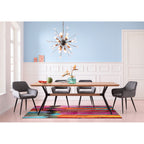 Chair with Armrest San Francisco Grey (2/Set)