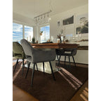 Chair with Armrest San Francisco Grey (2/Set)