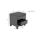 Dresser Small Luxury Pearl 2 Drawers (2/Set)