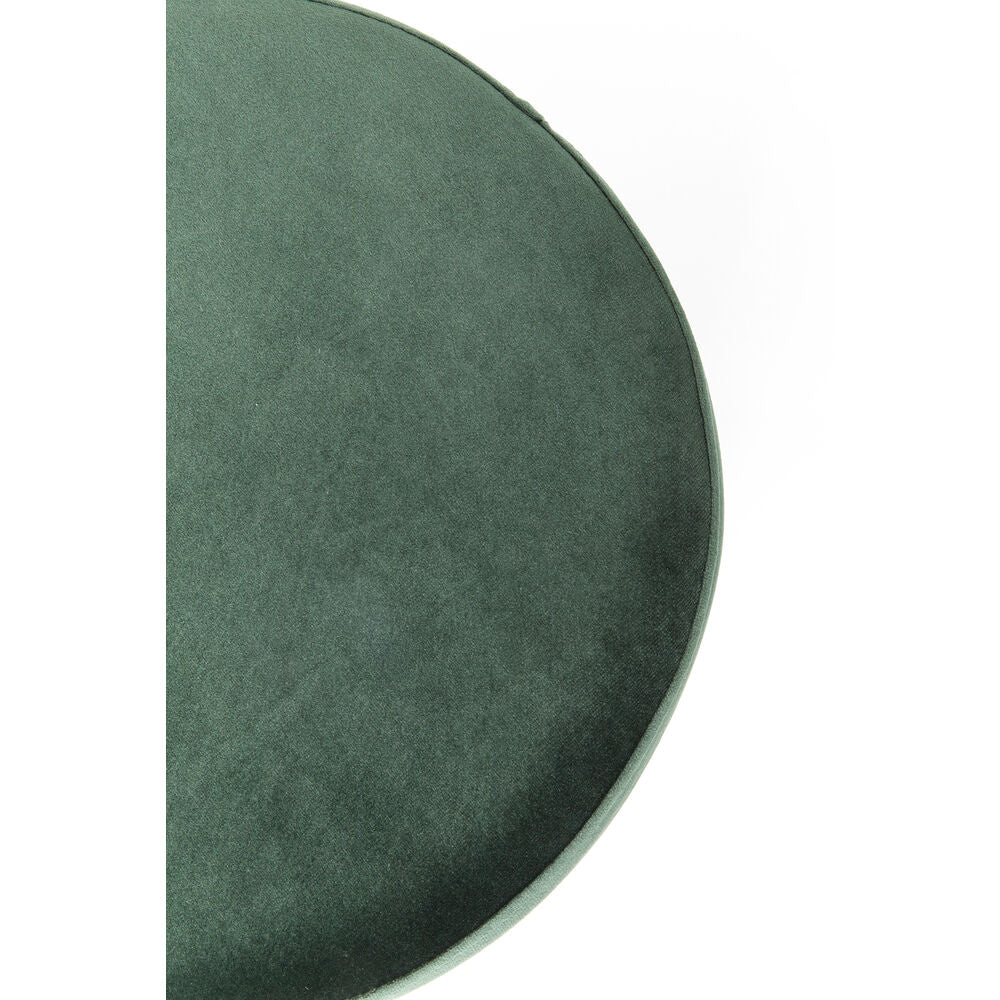 Stool Cherry Dark Green Brass Ø35cm