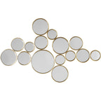 Mirror Bubbles Brass 138x93cm