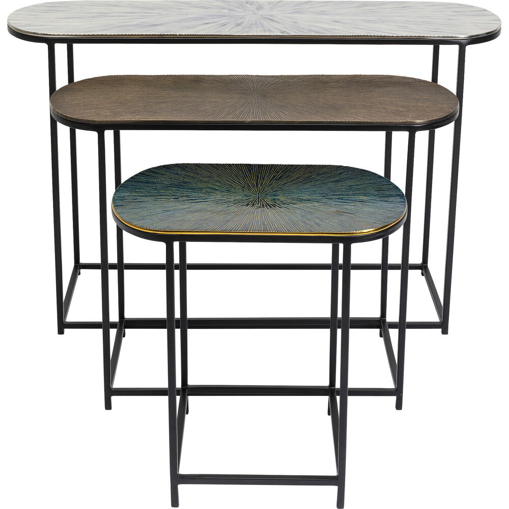 Side Table Ray Oval (3/Set)