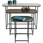 Side Table Ray Oval (3/Set)