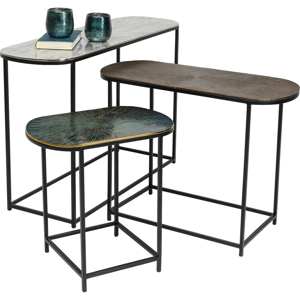 Side Table Ray Oval (3/Set)