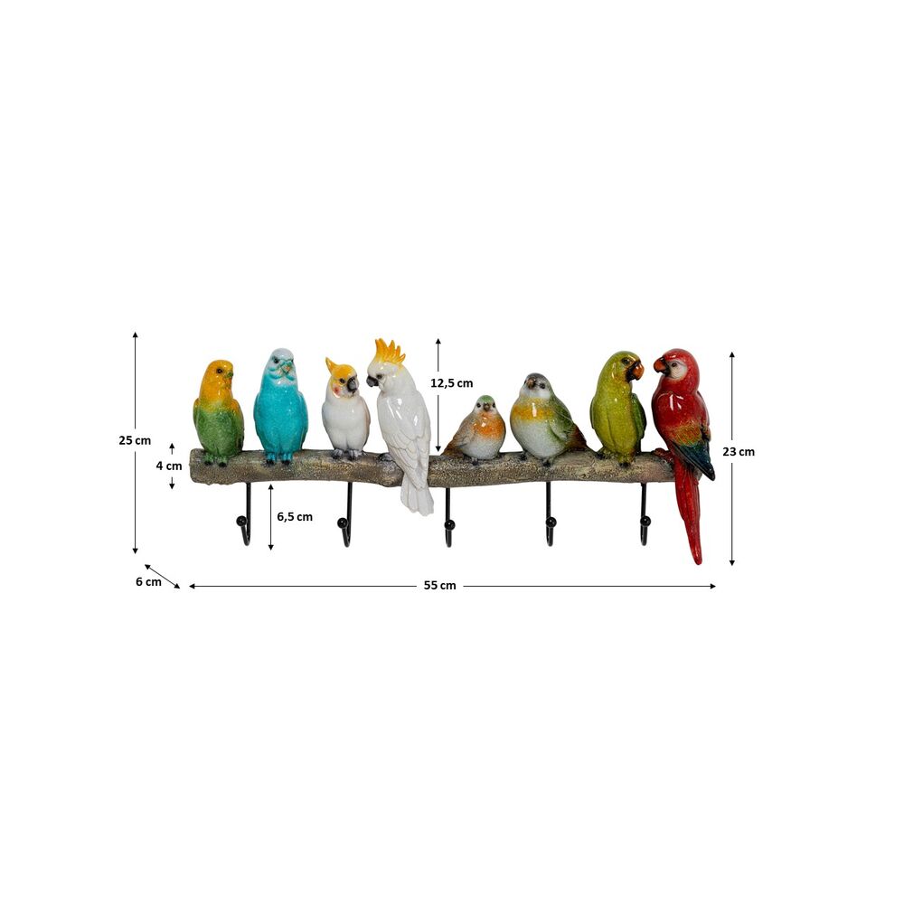 Coat Rack Exotic Birds