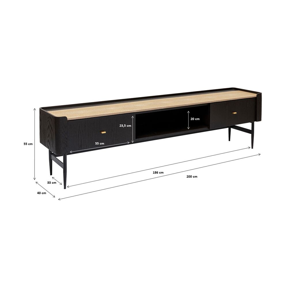 Lowboard Milano 200x55cm