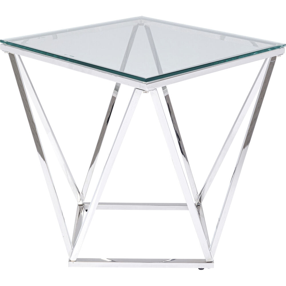 Side Table Cristallo Silver 50x50cm