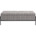 Chest bench Buttons Storage B&W Big