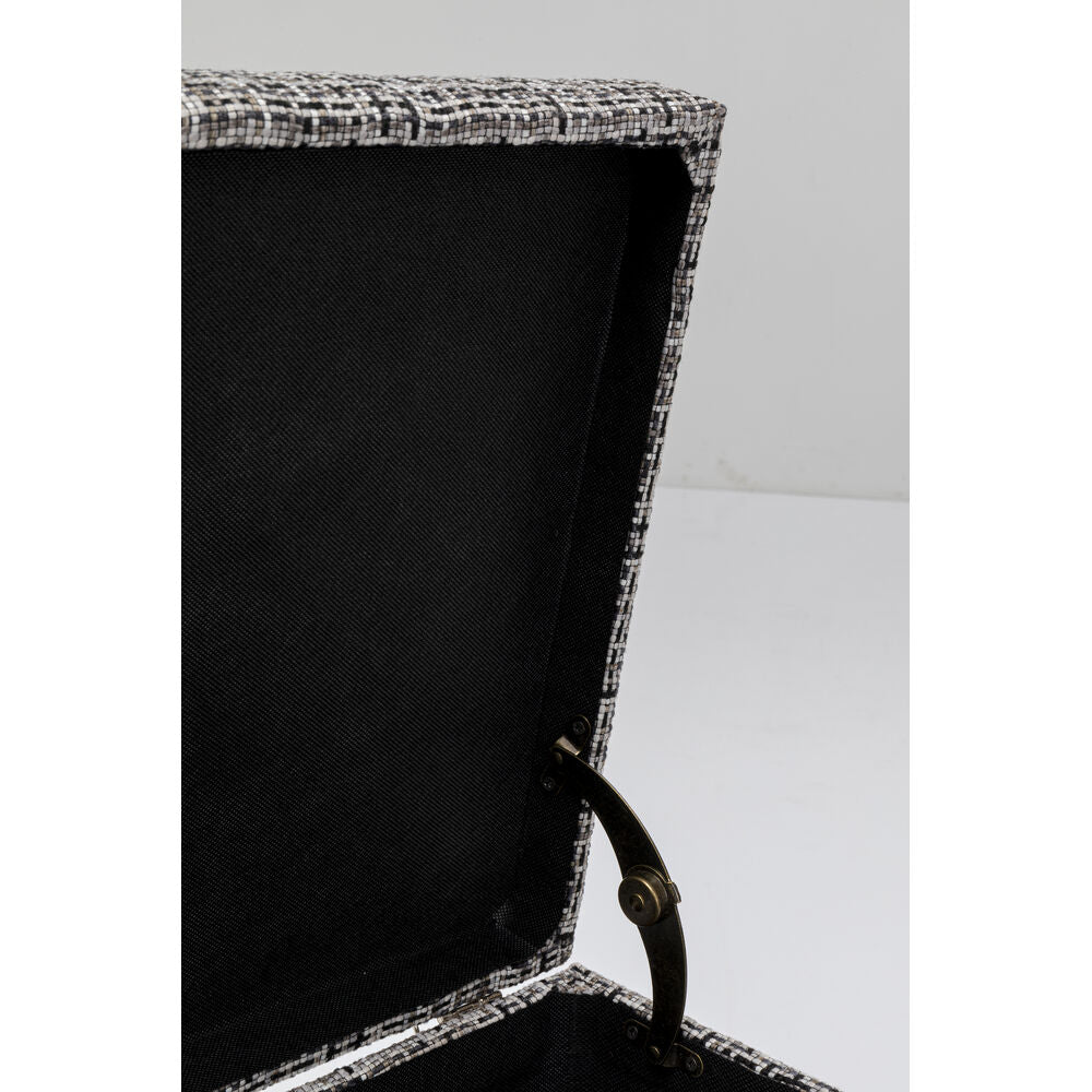 Chest bench Buttons Storage B&W Big