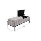 Chest bench Buttons Storage B&W Big