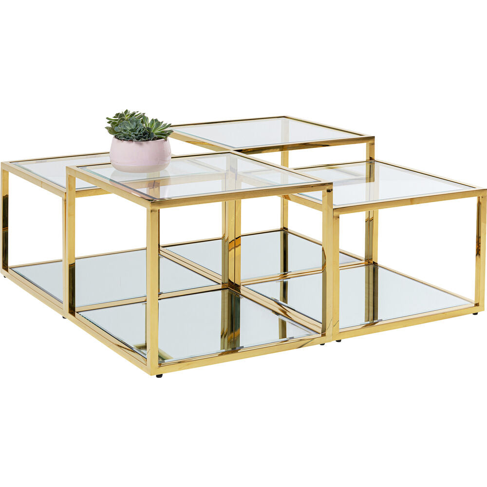 Coffee Table Orion Gold (4/Set)