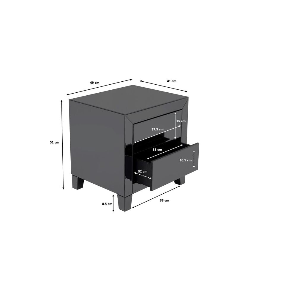 Dresser Small Luxury Push 2 Drawers Gr (2/Set)