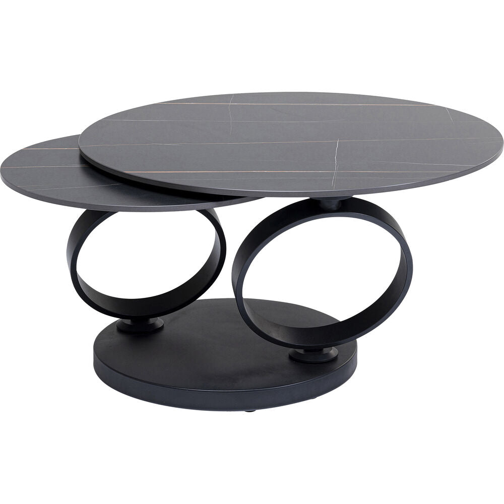 Coffee Table Beverly Black 133x80cm