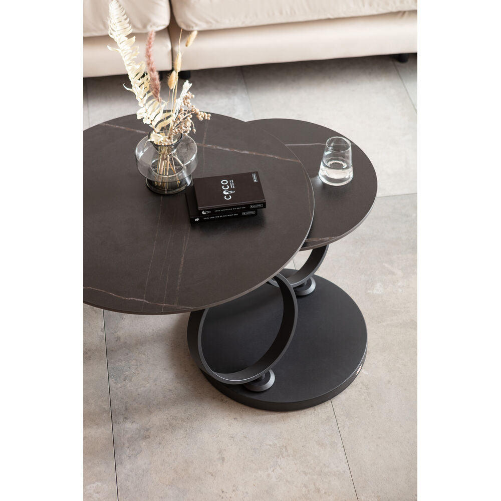 Coffee Table Beverly Black 133x80cm