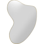 Wall Mirror Shape Brass 110x120cm