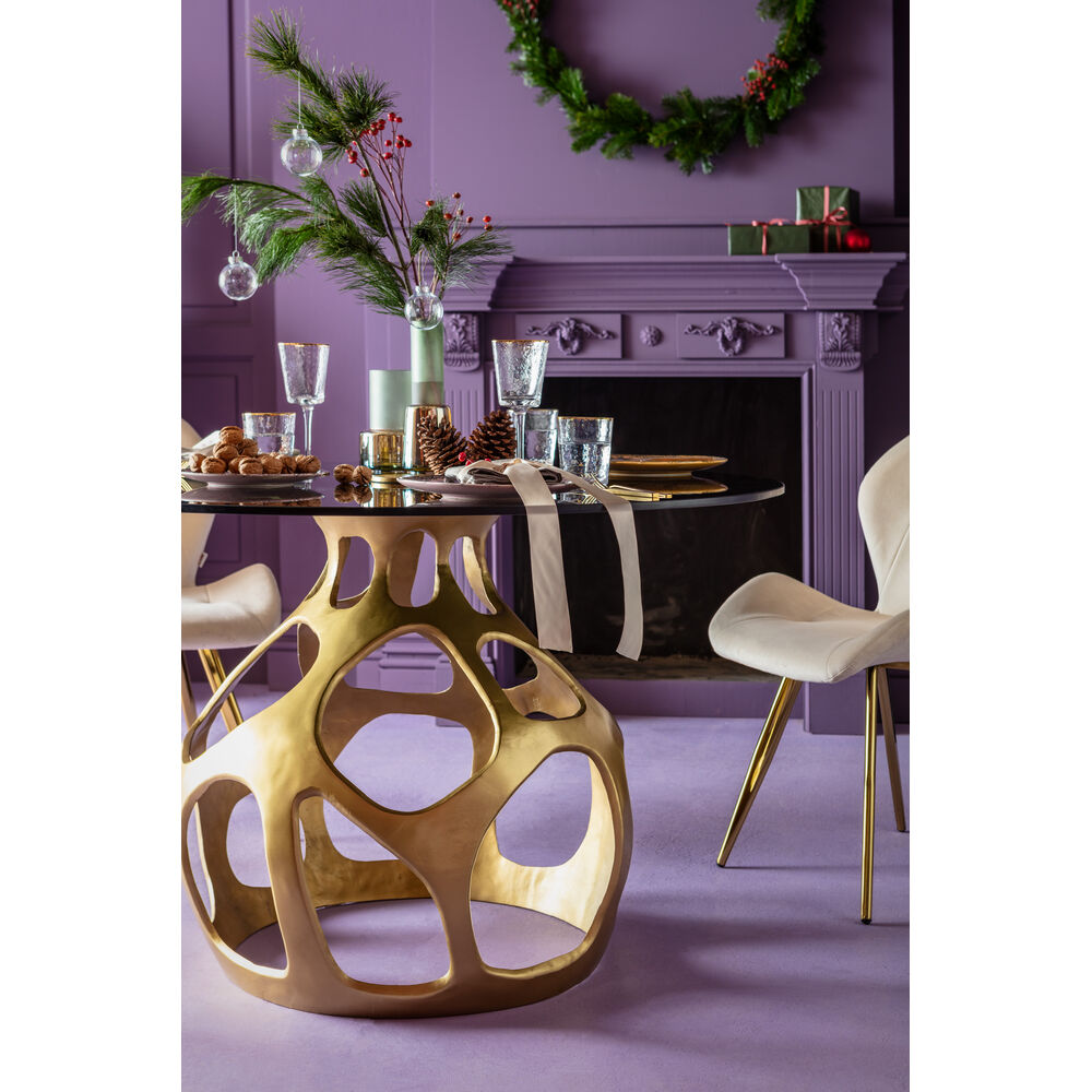 Table Volcano Gold Ø120cm