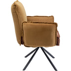 Swivel Chair with Armrest Chelsea Brown