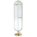 Floor Mirror Curve Brass 40x170cm
