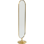 Floor Mirror Curve Brass 40x170cm