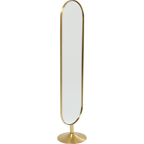 Floor Mirror Curve Brass 40x170cm