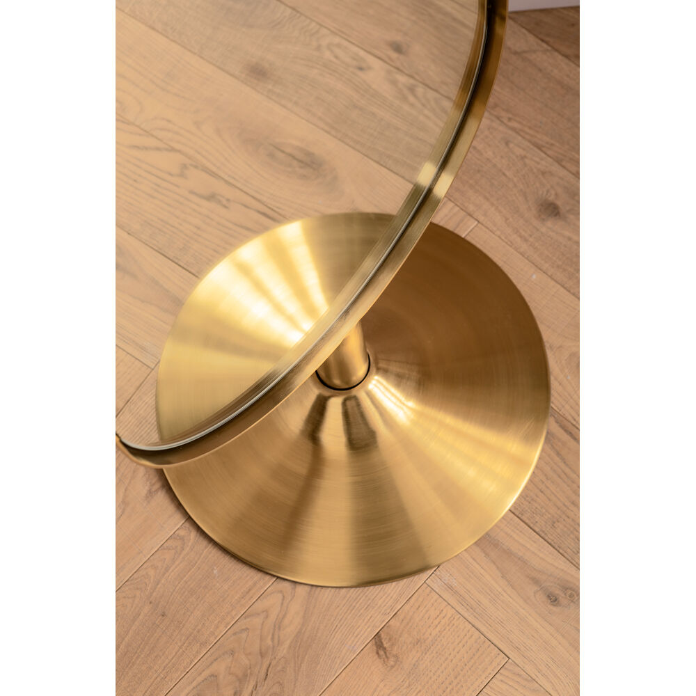 Floor Mirror Curve Brass 40x170cm